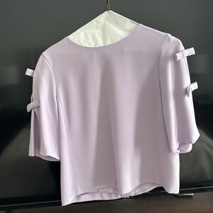 Club Monaco lavender short sleeve blouse size S/P